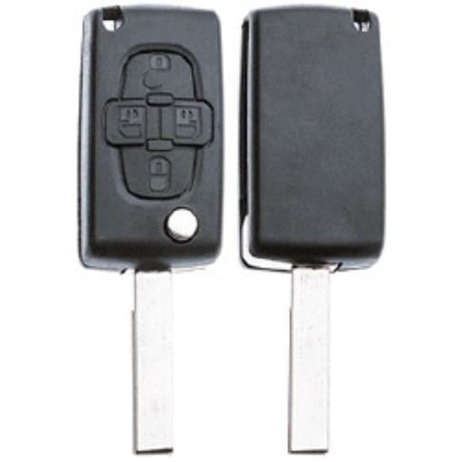 Autoschlüssel Schlüsselhülle 4Tasten Für Peugeot 807 1007 Citroen
